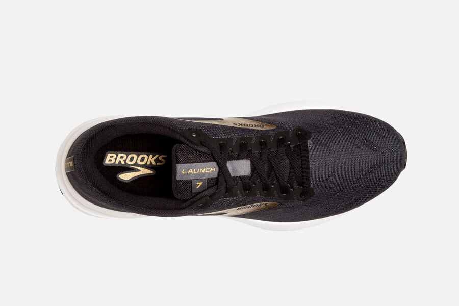 Brooks Launch 7 Road Loopschoenen Heren - Zwart/Goud - 320198PGB